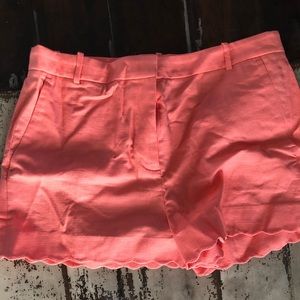 J.crew Scalloped shorts